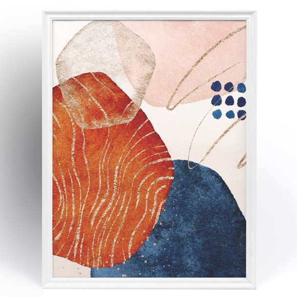 Modern Abstract Shape Wall Art Poster Print UNFRAMED. - Picture 8 of 11